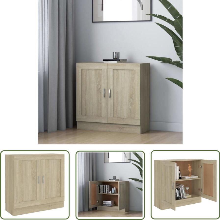 VidaXL Boekenkast Sonoma Eiken 82 5x30 5x80 cm Boekenkast Houten Boekenkast Spaanplaat Boekenkast Boekenplank Salontafel Tv Tafel Opslagmeubilair Livingroom Furniture