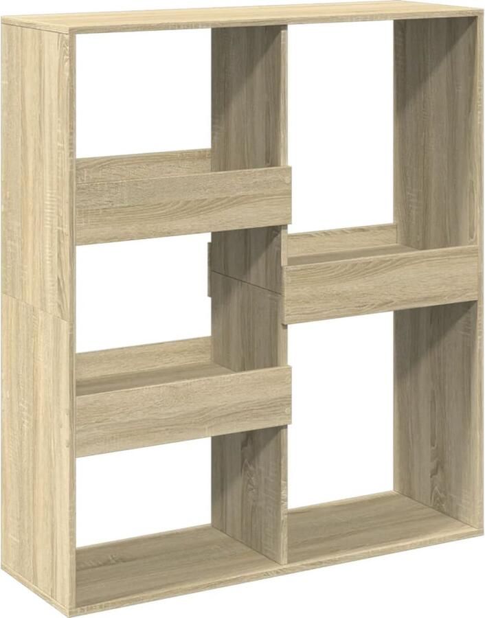 VidaXL Boekenkast kamerscherm 100x33x115 cm sonoma eikenkleurig