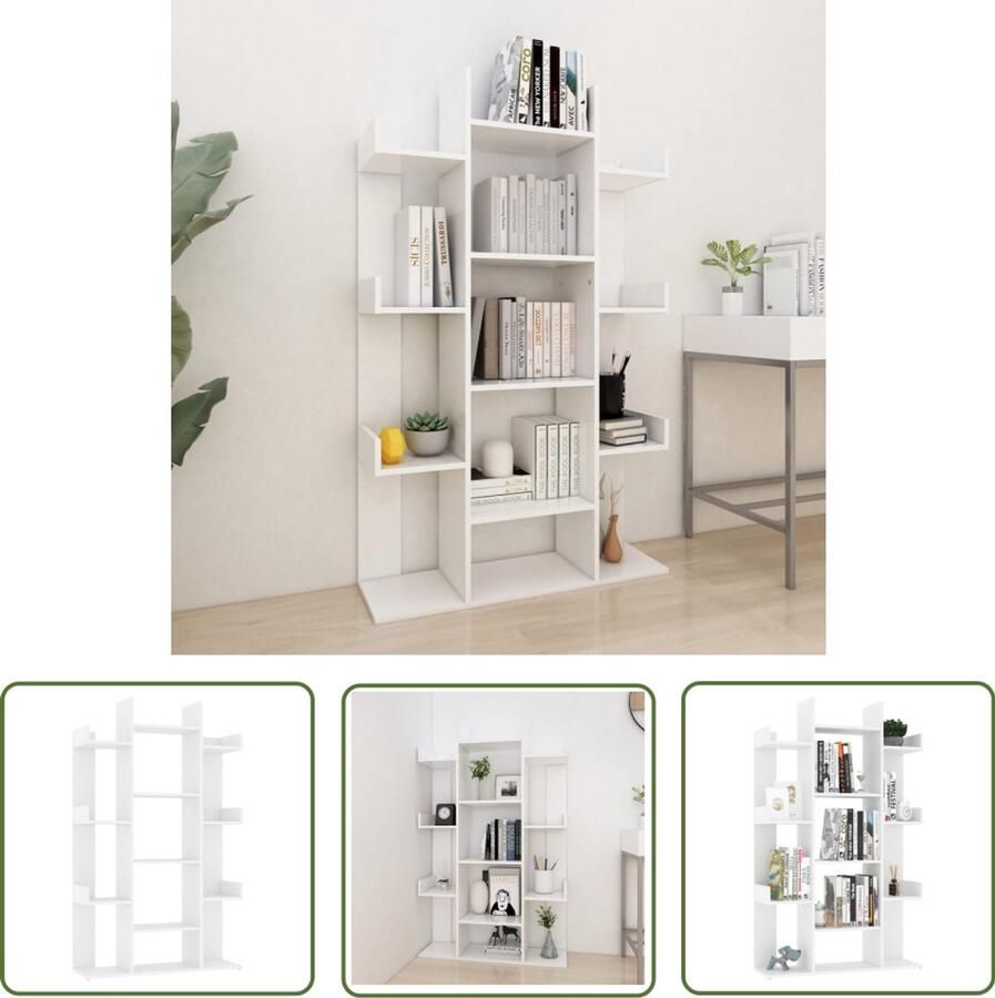 VidaXL Boekenkast Wit 86x25 5x140 cm Hout Boekenkast Boekenplank Bibliotheek Opslagruimte Houten Meubilair Wit Meubilair Compact Bureau Slaapkamer Meubilair