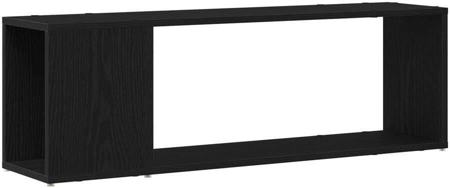 VidaXL TV-kast Zwart Eiken Gefabriceerd Hout 100 x 24 x 32 cm TV-meubel