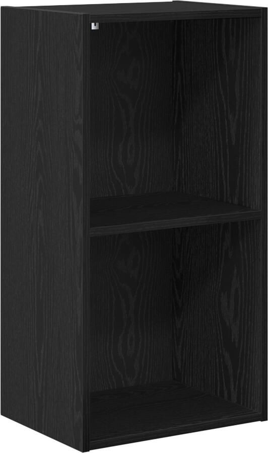 VidaXL Boekenkast Zwart eiken 40 x 30 x 77 cm Bewerkt hout