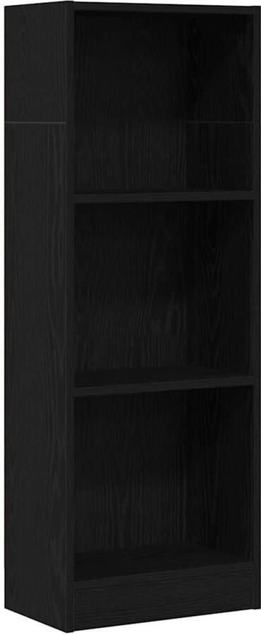 VidaXL Boekenkast Zwart Eiken 40x24x109 cm Engineered Wood
