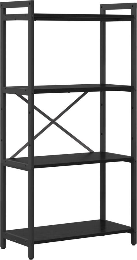 VidaXL Boekenkast Zwart eiken 60 x 30 x 118 cm Bewerkt hout