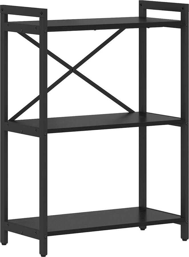 VidaXL Boekenkast Zwart eiken 60 x 30 x 83 cm Bewerkt hout