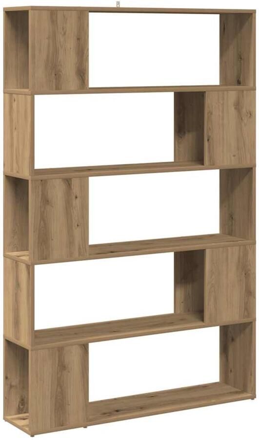 VidaXL Boekenkast kamerscherm 100x24x155 cm artisanaal eikenkleur