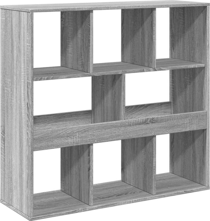 VidaXL Boekenkast kamerscherm 100x33x94 5 cm grijs sonoma eiken