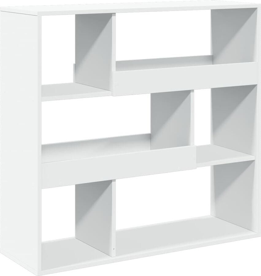 VidaXL Boekenkast kamerscherm 100x33x94 5 cm wit