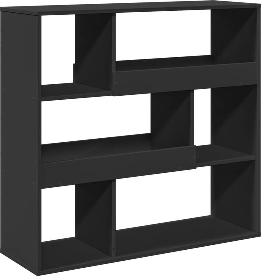 VidaXL Kamerscherm 100x33x94 5 cm bewerkt hout zwart