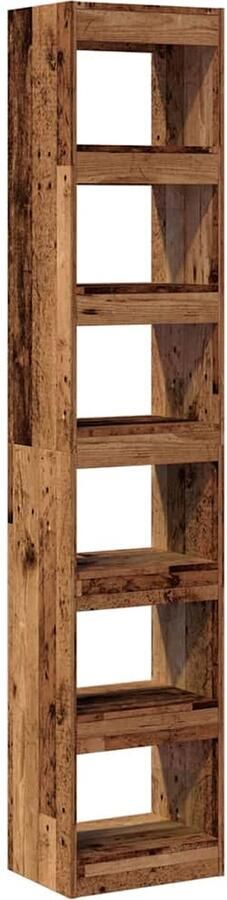 VidaXL Boekenkast Kamerscherm 40x30x198 cm Oud Hout Boekenkast Boekenkasten Boekenschap Boekenstandaard