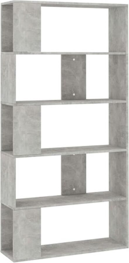VidaXL -Boekenkast kamerscherm-80x24x159-cm-bewerkt-hout-betongrijs - Foto 2