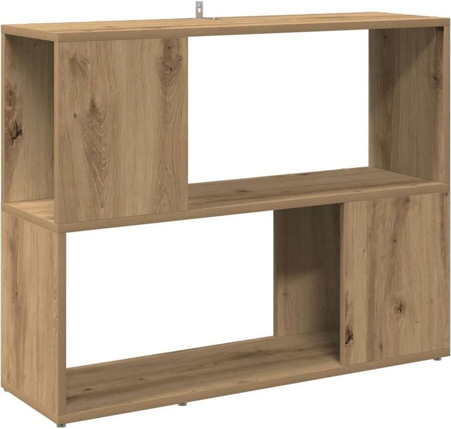 VidaXL Boekenkast kamerscherm 80x24x63 cm artisanaal eikenkleur