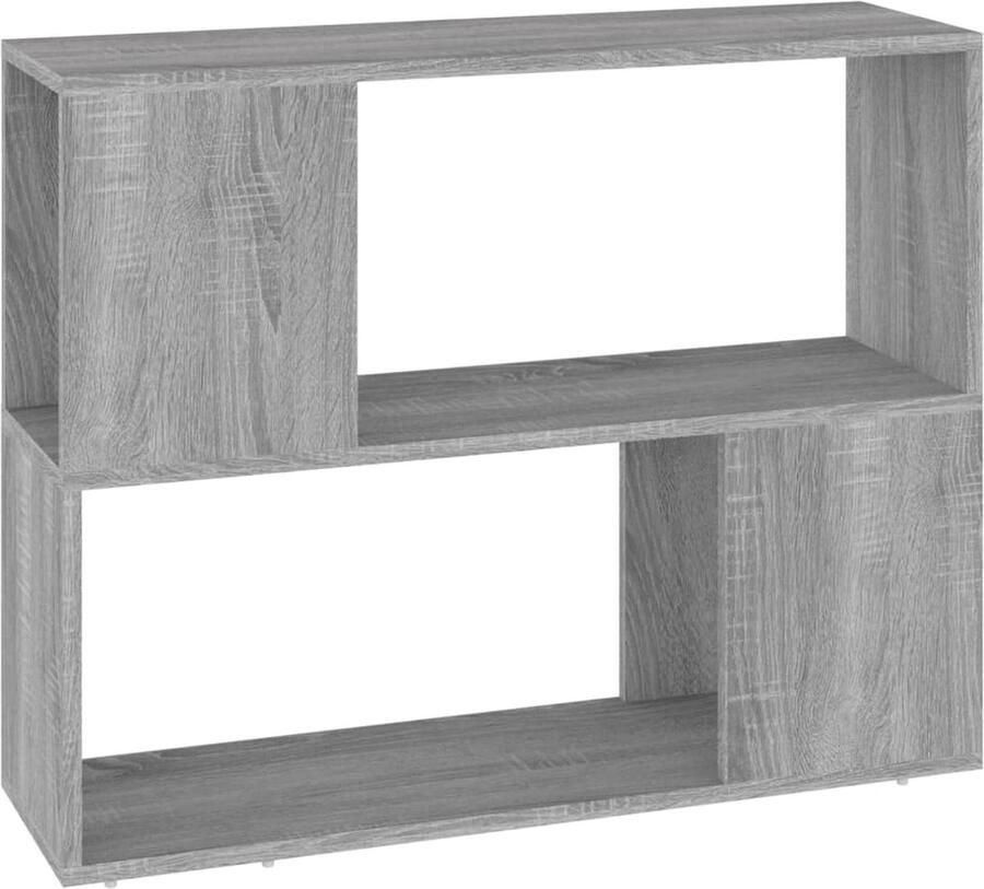 VidaXL -Boekenkast kamerscherm-80x24x63-cm-grijs-sonoma-eikenkleurig