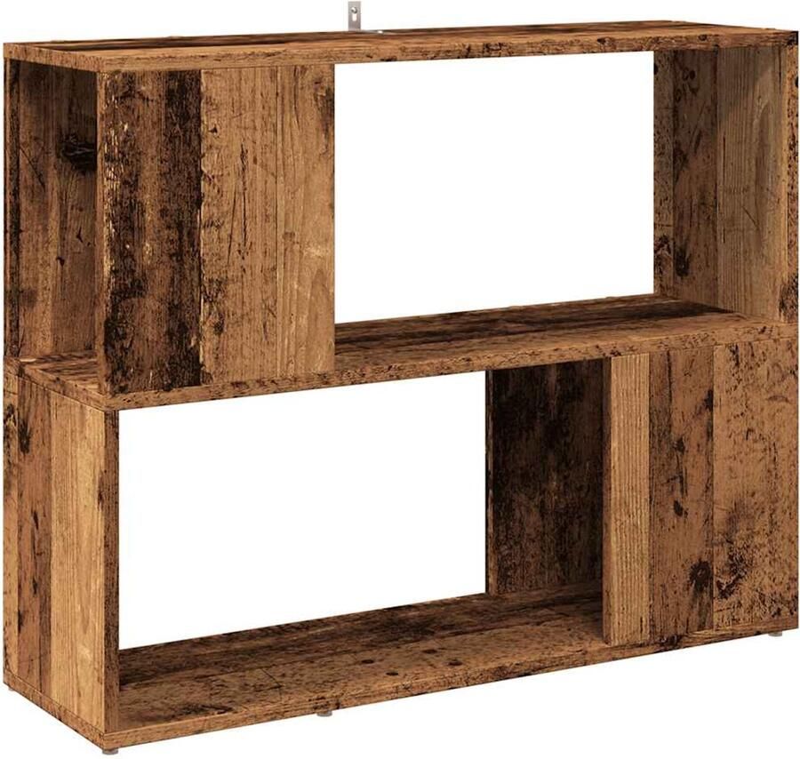 VidaXL Boekenkast kamerscherm 80x24x63 cm oud houtkleurig