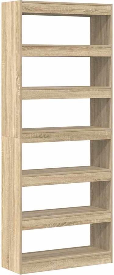 VidaXL Sonoma Eiken Boekenkast Sonoma eiken Gefabriceerd hout