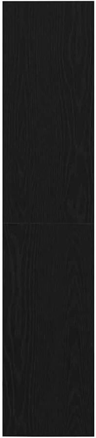 VidaXL Boekenkast met plank Zwart eiken 143 x 30 x 36 cm Bewerkt hout - Foto 4