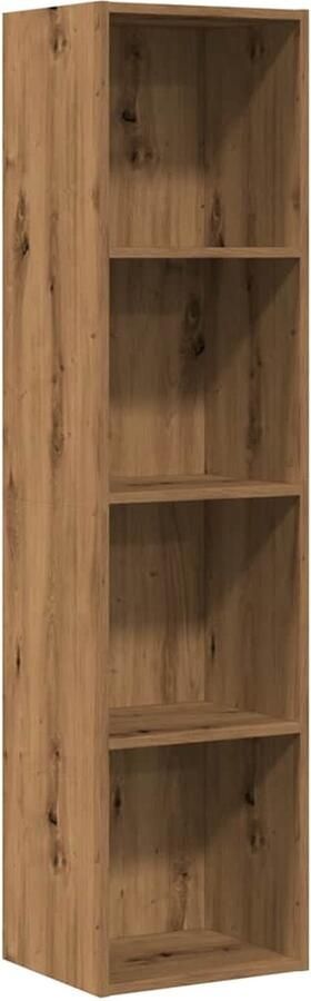 VidaXL Boekenkast tv-meubel 36x30x143cm bewerkt hout artisanaal eiken