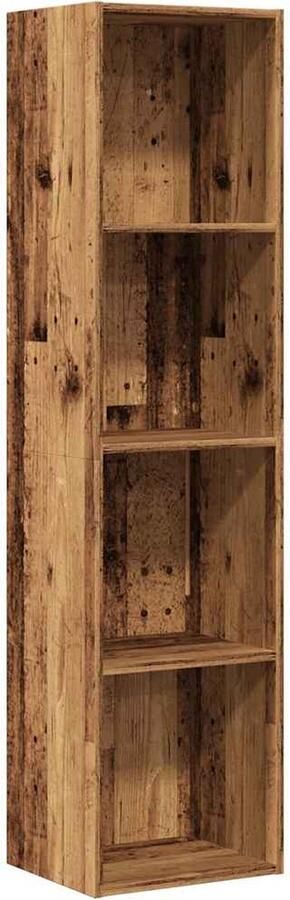 VidaXL Boekenkast tv-meubel 36x30x143cm bewerkt hout oud houtkleurig
