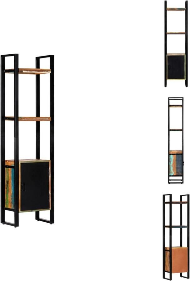 VidaXL Boekenplank Boekenplanken Boekenkast Boekenkasten Boekenkast 45x30x171 cm massief gerecycled hout