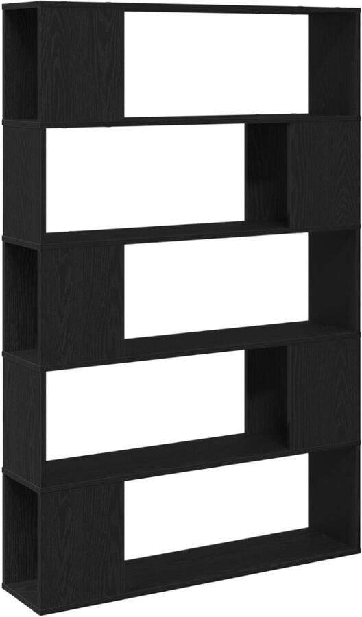 VidaXL TV Kast Zwart eiken Bewerkt hout Standaard TV Stand Eenheid