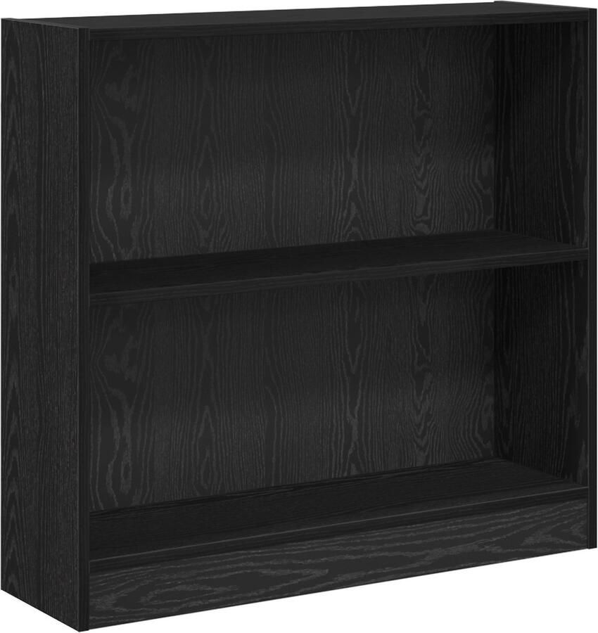 VidaXL Boekenplank Zwart eiken 80 x 24 x 76 cm Bewerkt hout