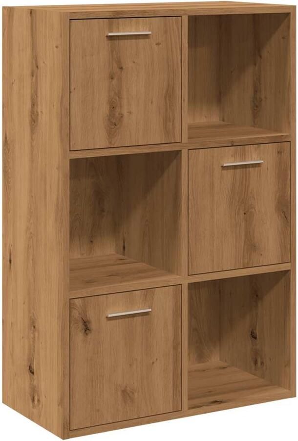 VidaXL Boekenrek 60 5x30x90 cm Artisan Eiken Boekenkast Boekenkasten Boeken Plank Boekenrek