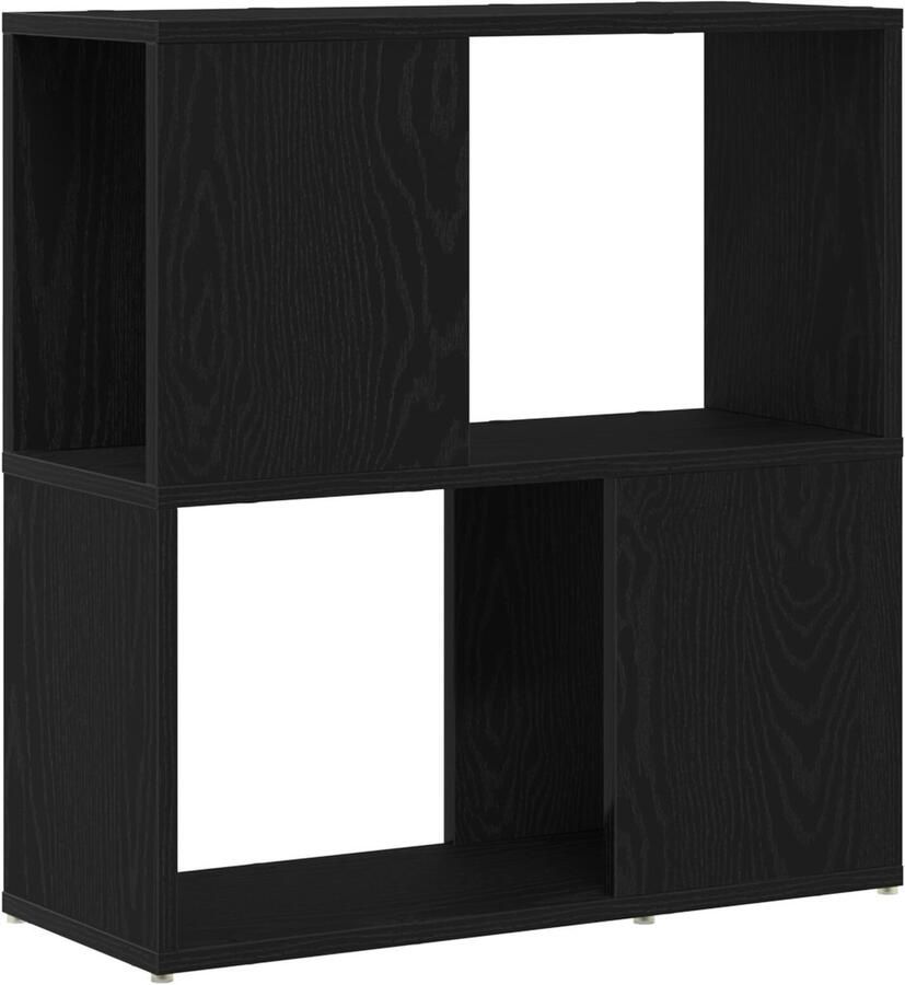 VidaXL TV-kast Zwart eiken Bewerkt hout Middelgroot Entertainmentcentrum