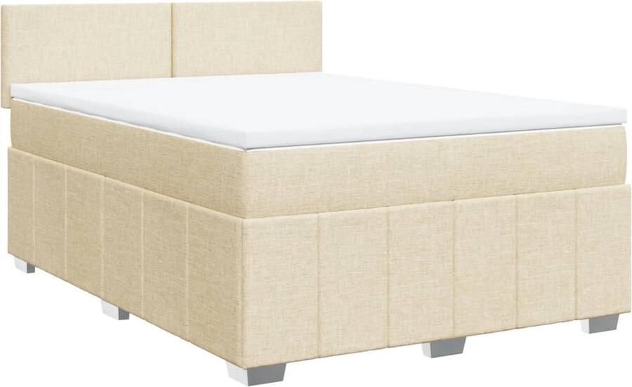 VidaXL Boxspring 140x200 cm met Matras en Topmatras