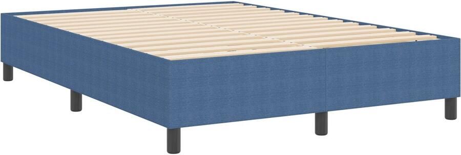 VidaXL Bedframe Blauw Bewerkt hout 140 x 200 cm Duurzaam - Foto 2
