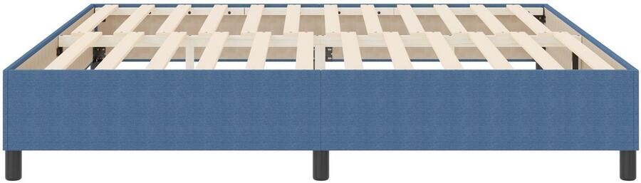 VidaXL Bed Frame Blauw Hout 200 x 200 cm Strak Platform Bed Frame - Foto 2