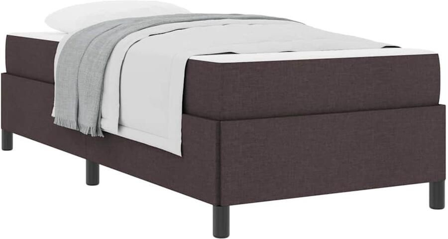 VidaXL Boxspring bed Bruin en Zwart 90 x 190 cm - Foto 2