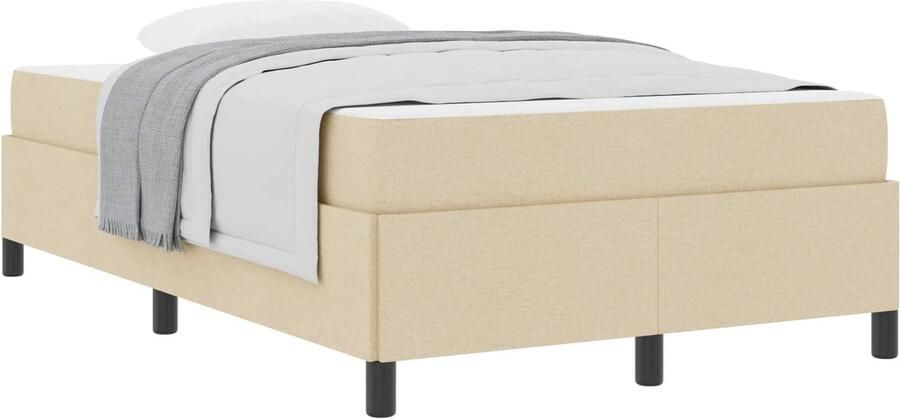 VidaXL Boxspring bed Crème en Zwart 120 x 190 cm - Foto 2