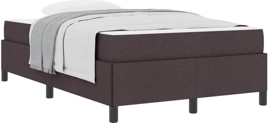 VidaXL Boxspring bed Bruin 120 x 190 cm Stof en Engineered Wood - Foto 2