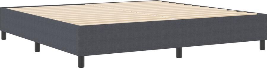 VidaXL Bedframe Donkergrijs Metaal 200 x 200 cm Duurzaam Platformbed