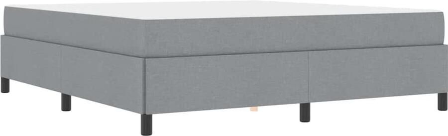 VidaXL Boxspring bed Licht grijs en zwart 180 x 200 cm