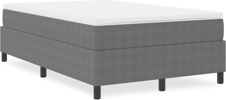 VidaXL Bedframe Lichtgrijs Bewerkt hout 120 x 200 cm Duurzaam - Foto 2