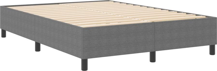VidaXL Bedframe Lichtgrijs Bewerkt hout 140 x 190 cm Duurzaam - Foto 2