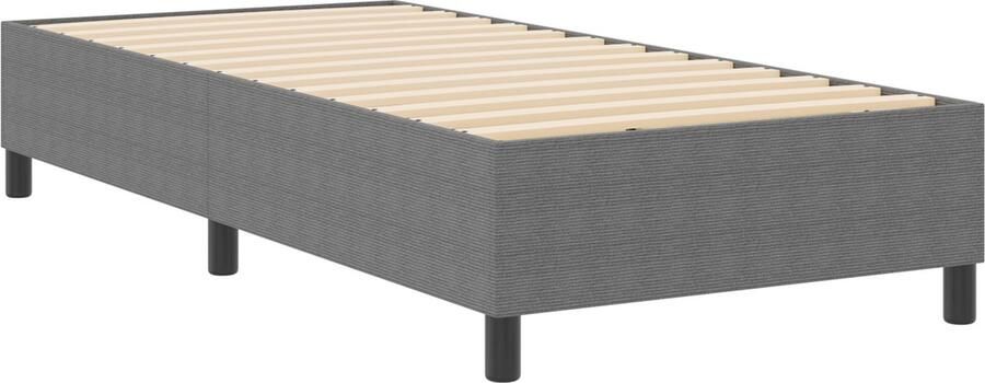 VidaXL Bedframe Lichtgrijs Bewerkt hout 80 x 200 cm Platformbedframe