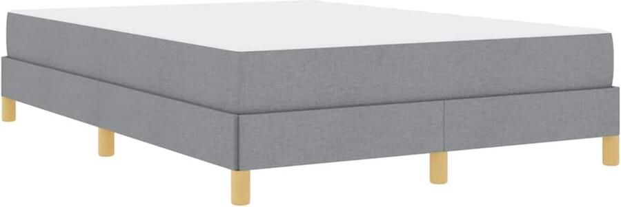 VidaXL Boxspring bed Taupe Bruin 160 x 200 cm Stof Geengineerd Hout - Foto 2