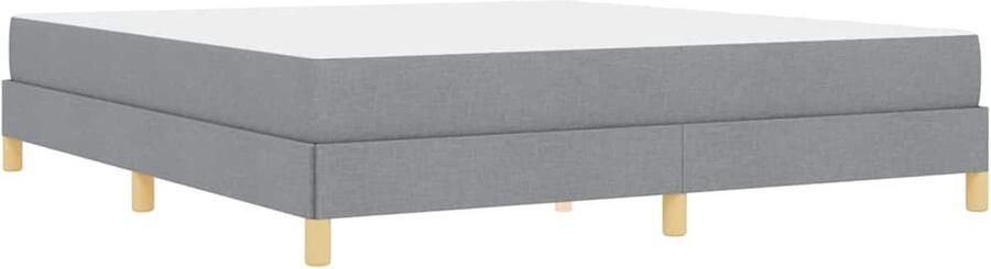 VidaXL Boxspring bed Taupe Bruin 180 x 200 cm Stof Geengineerd Hout