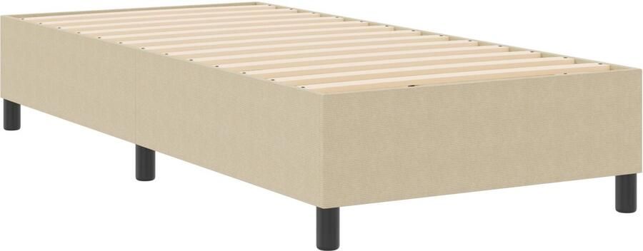 VidaXL Bedframe Lichtgroen Grijs Bewerkt Hout Eenpersoons Minimalistisch - Foto 2