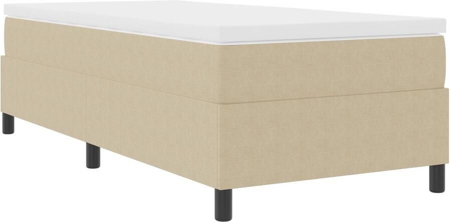 VidaXL Bedframe Lichtgroen Grijs Bewerkt Hout Eenpersoons Minimalistisch