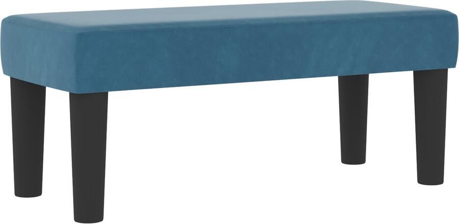 VidaXL Boxspring Bed met Matras & Bank Donkerblauw 80x200 cm Velvet