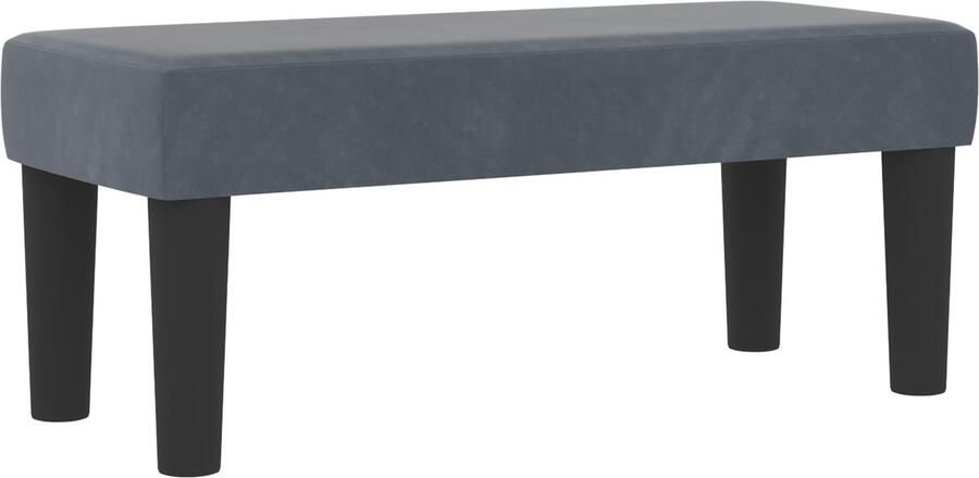 VidaXL Boxspringbed met matras & bank Donkergrijs 80x200 cm Fluweel