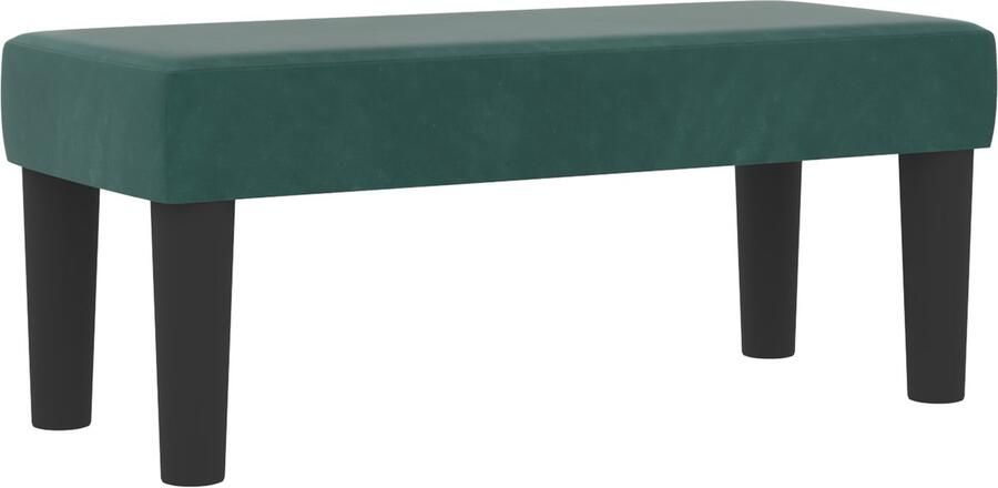 VidaXL Box Spring Bed met Matras & Bank Donkergroen 80x200 cm Fluweel