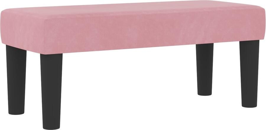 VidaXL Boxspring Bed met Matras & Bank Roze 80x200 cm Fluweel