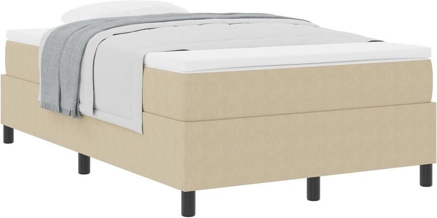 VidaXL Boxspringbed met Matras in Lichtgroen Grijs 120 x 200 cm Corduroy Stof - Foto 2