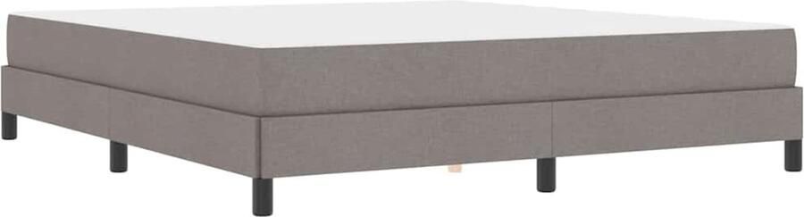 VidaXL Boxspring bed met matras Taupe 180 x 200 cm Stof
