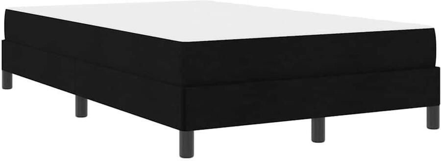 VidaXL Boxspring bed met matras Zwart 120 x 190 cm Stof