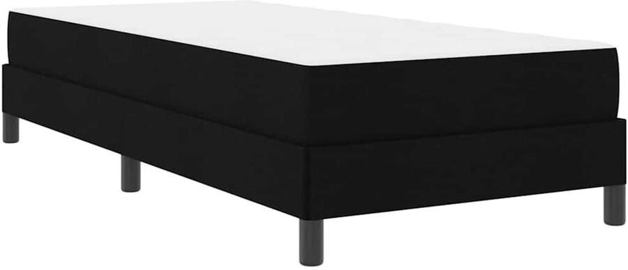 VidaXL Boxspring bed met matras Zwart 80 x 200 cm Stof