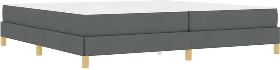 VidaXL Boxspring bed Taupe Bruin 200 x 200 cm Stof Geengineerd Hout - Foto 2